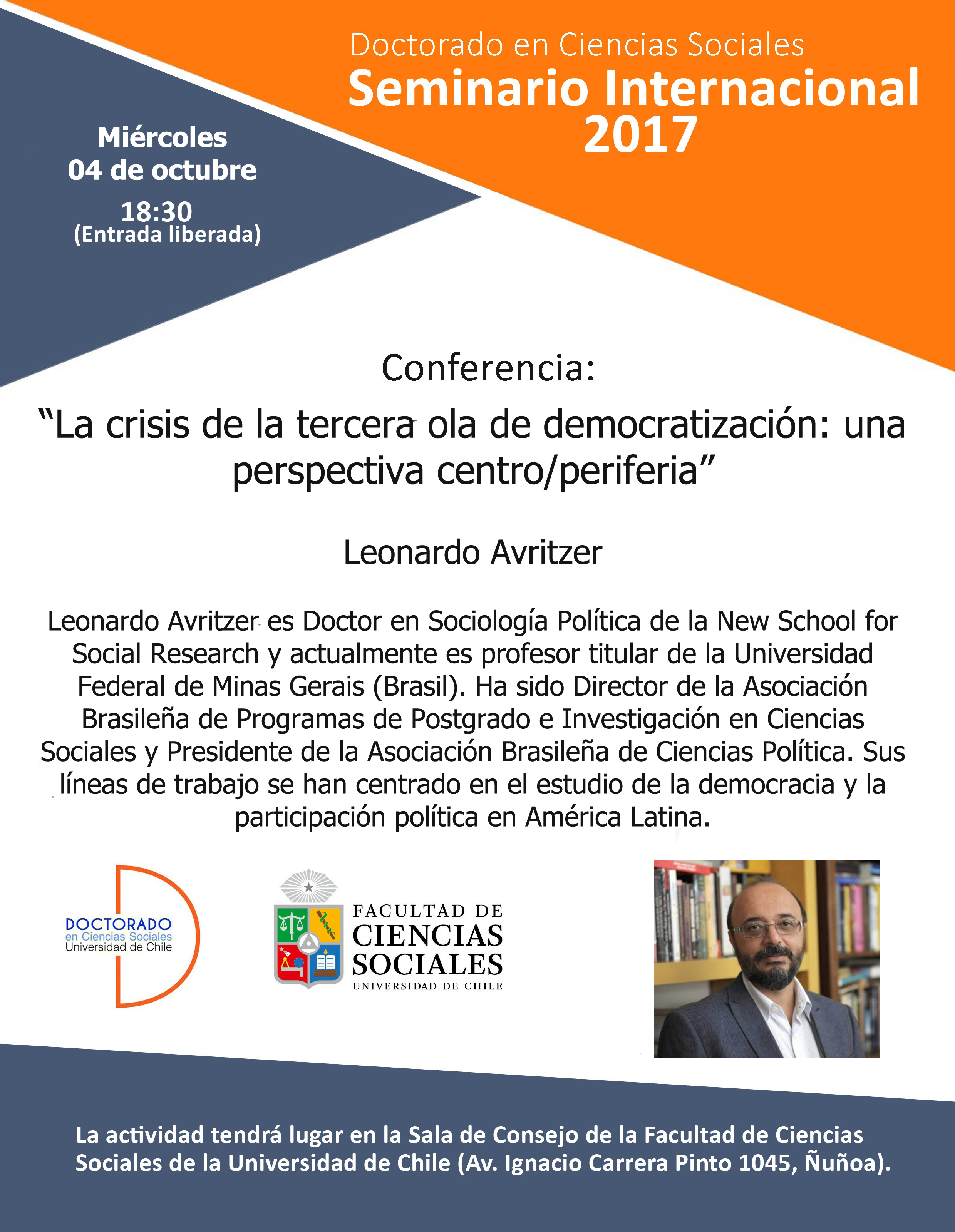 Sexta sesión Seminario Internacional 2017: Leonardo Avritzer