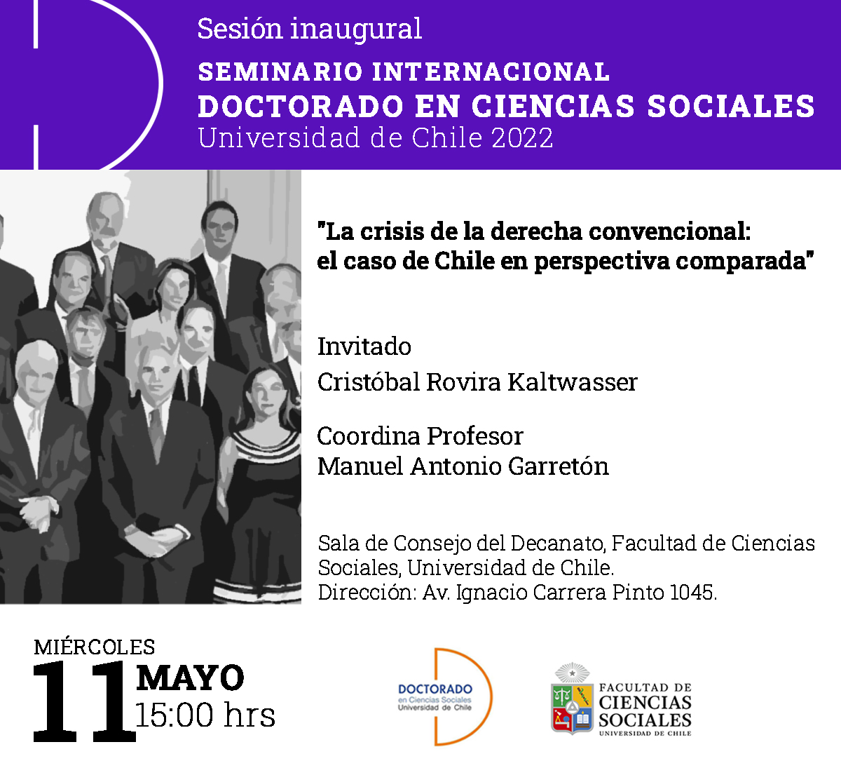 Sesión inaugural del Seminario Internacional del Doctorado en Ciencias Sociales 2022