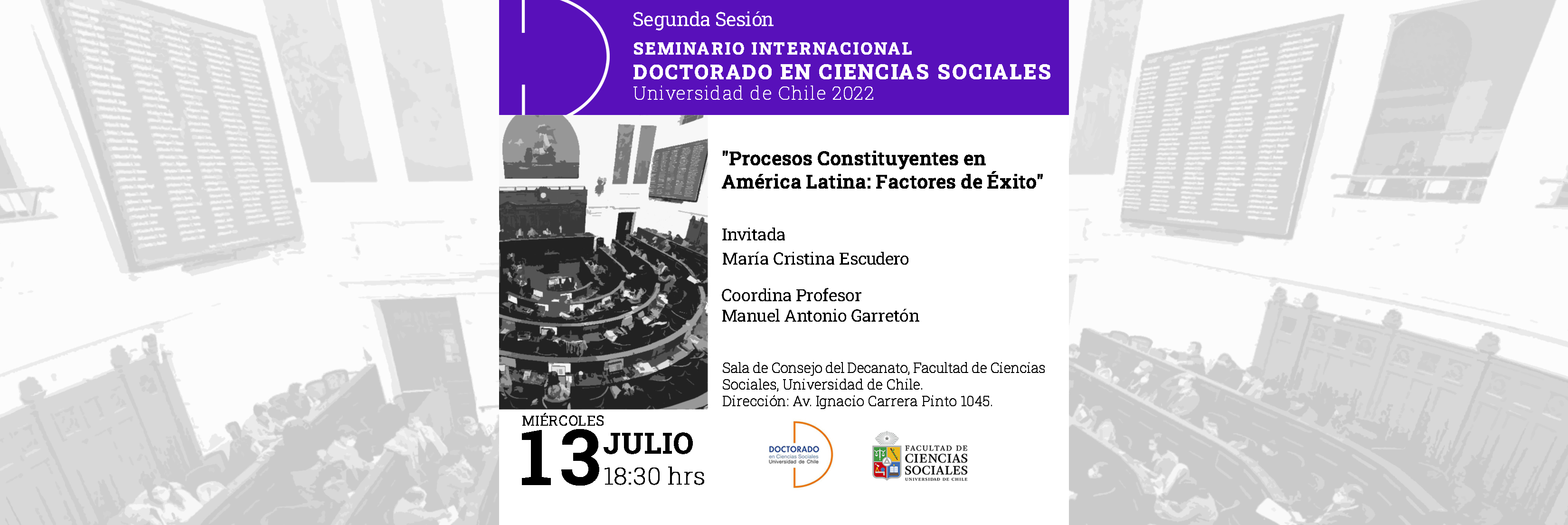 Segunda sesión del seminario Internacional del Doctorado en Ciencias Sociales 2022