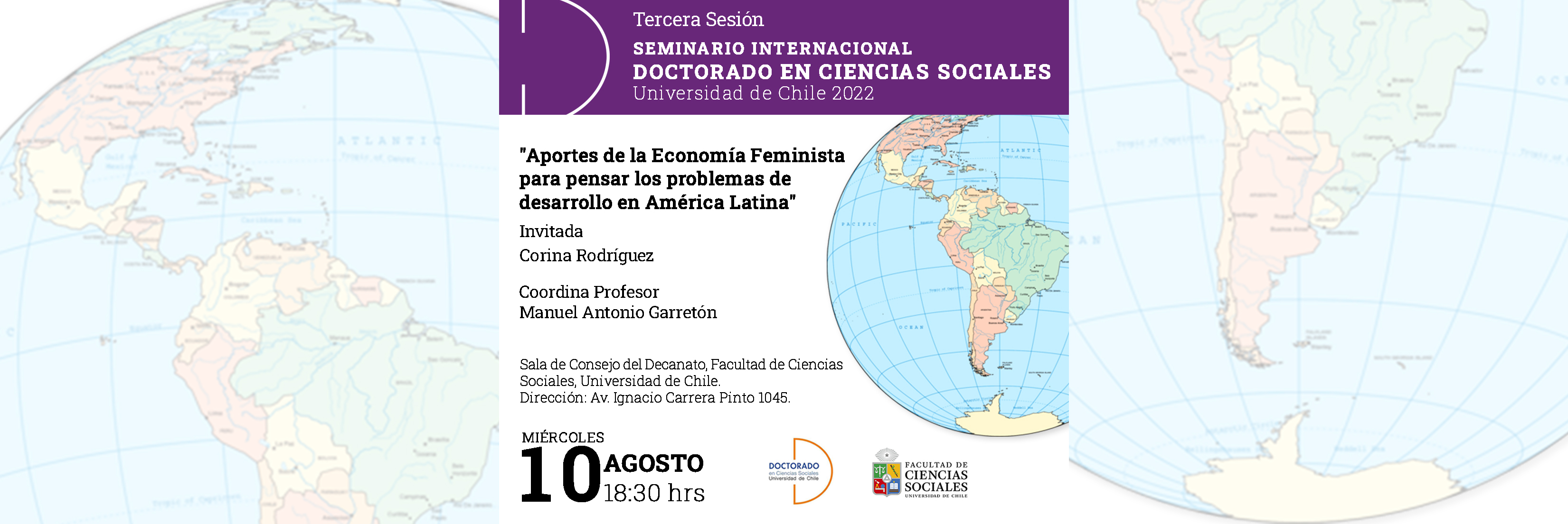 Tercera sesión del seminario Internacional del Doctorado en Ciencias Sociales 2022
