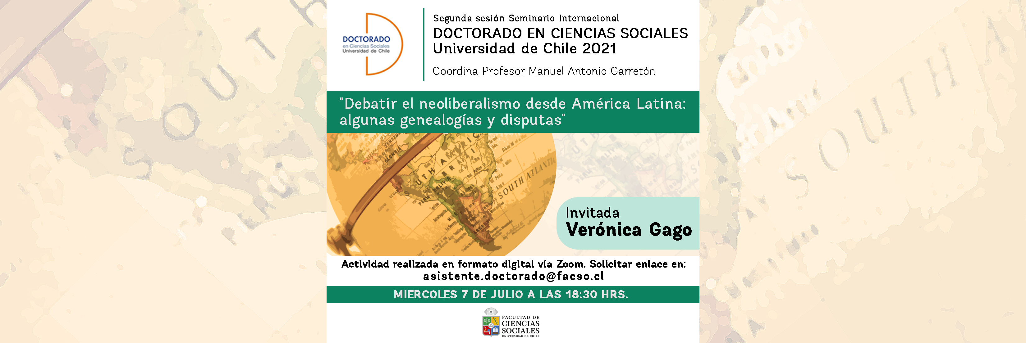 Segunda sesión del seminario Internacional del Doctorado en Ciencias Sociales 2021