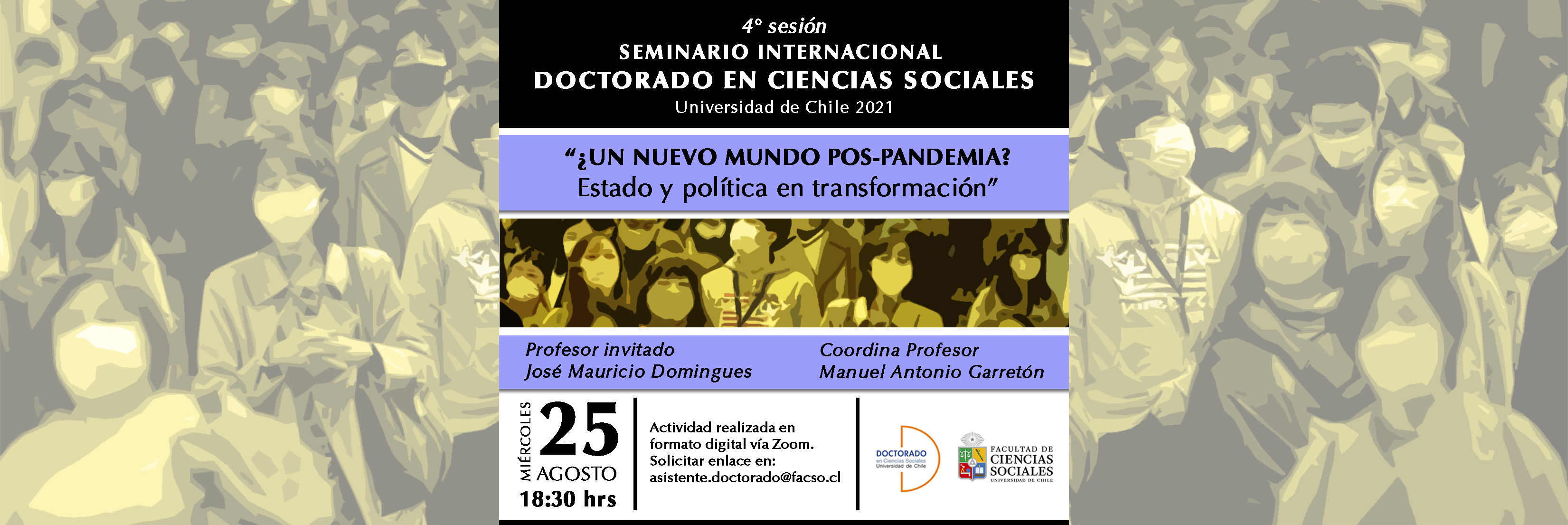 Cuarta sesión del seminario Internacional del Doctorado en Ciencias Sociales 2021